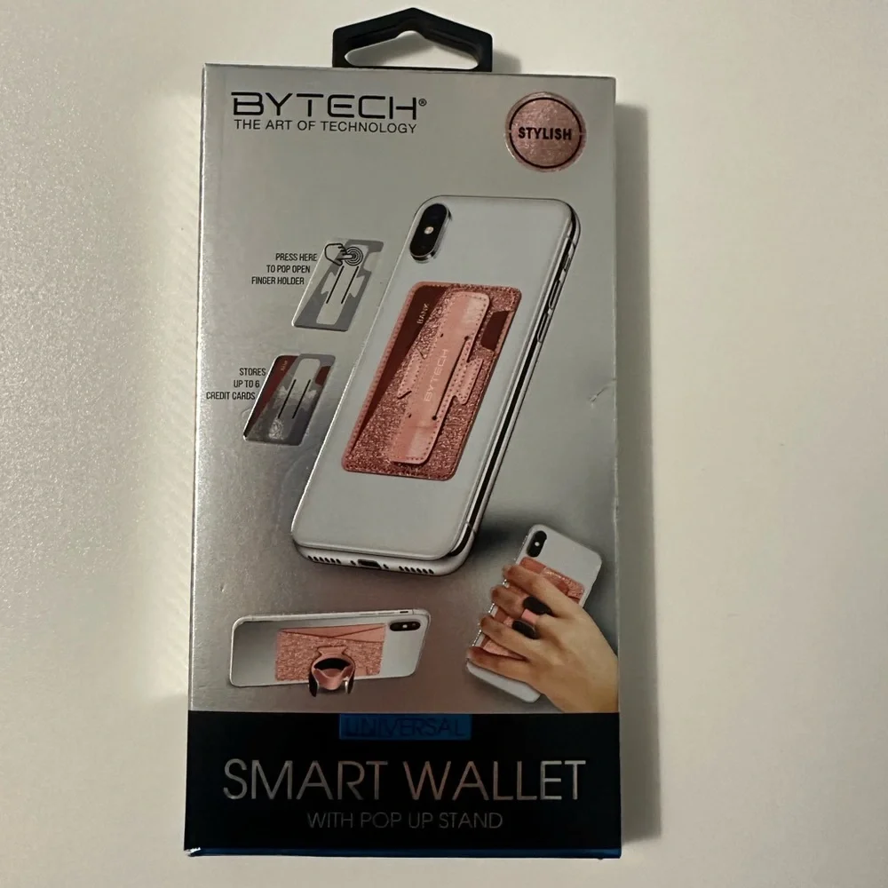 Bytech Smart Wallet with Pop Up Stand